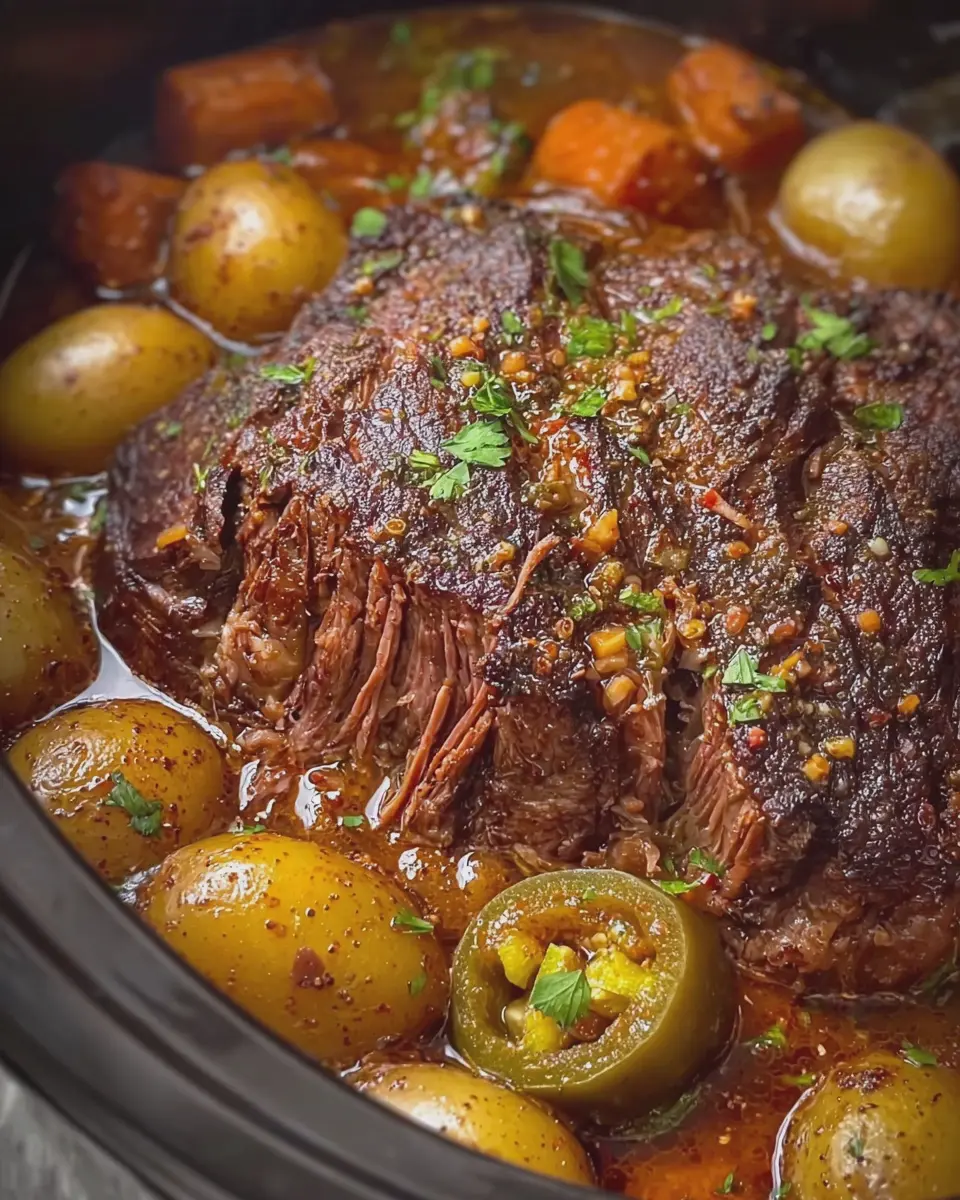 Spicy Slow Cooker Mississippi Pot Roast: Easy Comfort Food Delight