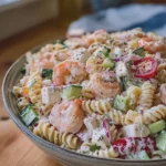 Creamy Loaded Seafood Pasta Salad Bowl