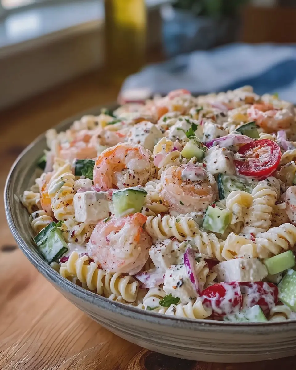 Creamy Loaded Seafood Pasta Salad Bowl: An Indulgent Twist