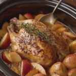 Slow Cooker Chicken with Apples and Honey