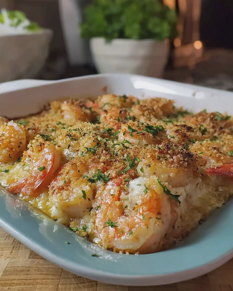 Cheesy Garlic Shrimp Bake: The Ultimate Indulgent Comfort Dish