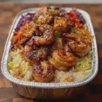 Hibachi Chicken & Shrimp Cabbage Bowl