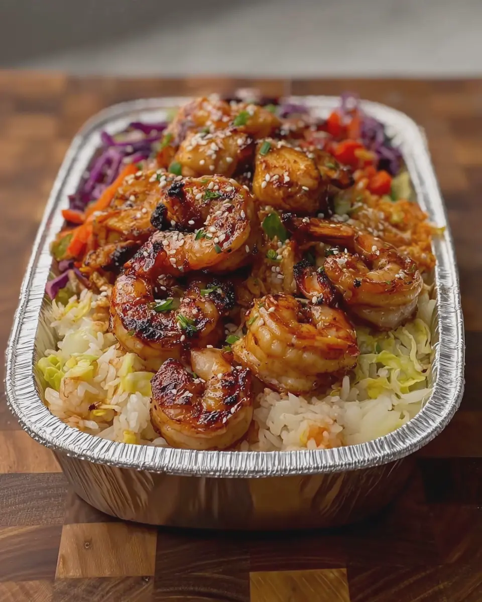 Hibachi Chicken &amp; Shrimp Cabbage Bowl: Easy and Flavorful Meal