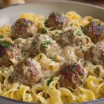 Swedish Meatballs with Egg Noodles