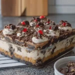 No Bake Cookies and Cream Cheesecake Bars