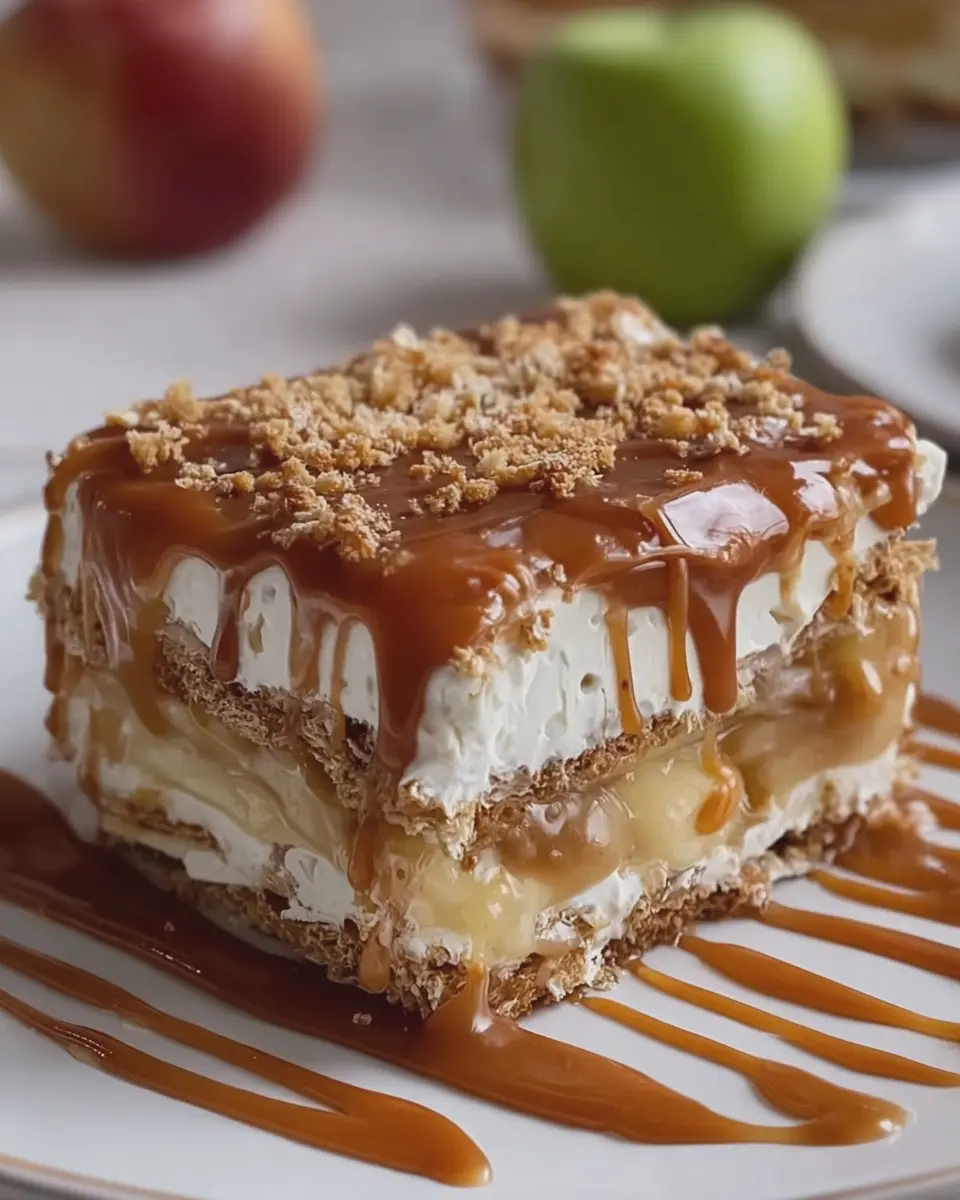 No Bake Caramel Apple Eclair Cake: The Easy Indulgence You’ll Love