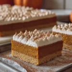 Pumpkin Pie Bars with Shortbread Crust