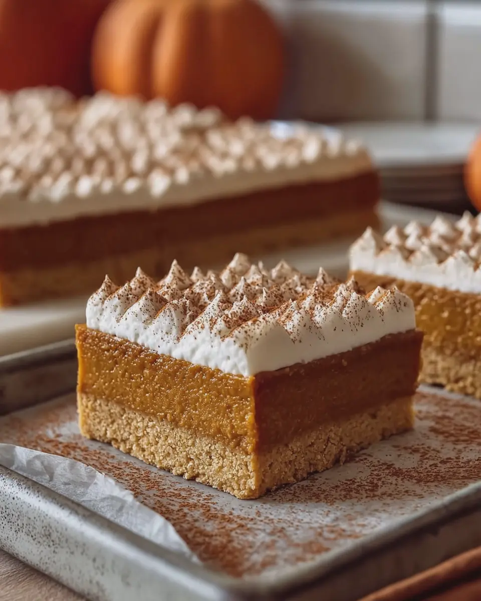 Pumpkin Pie Bars: Easy Recipe with a Delightful Shortbread Crust
