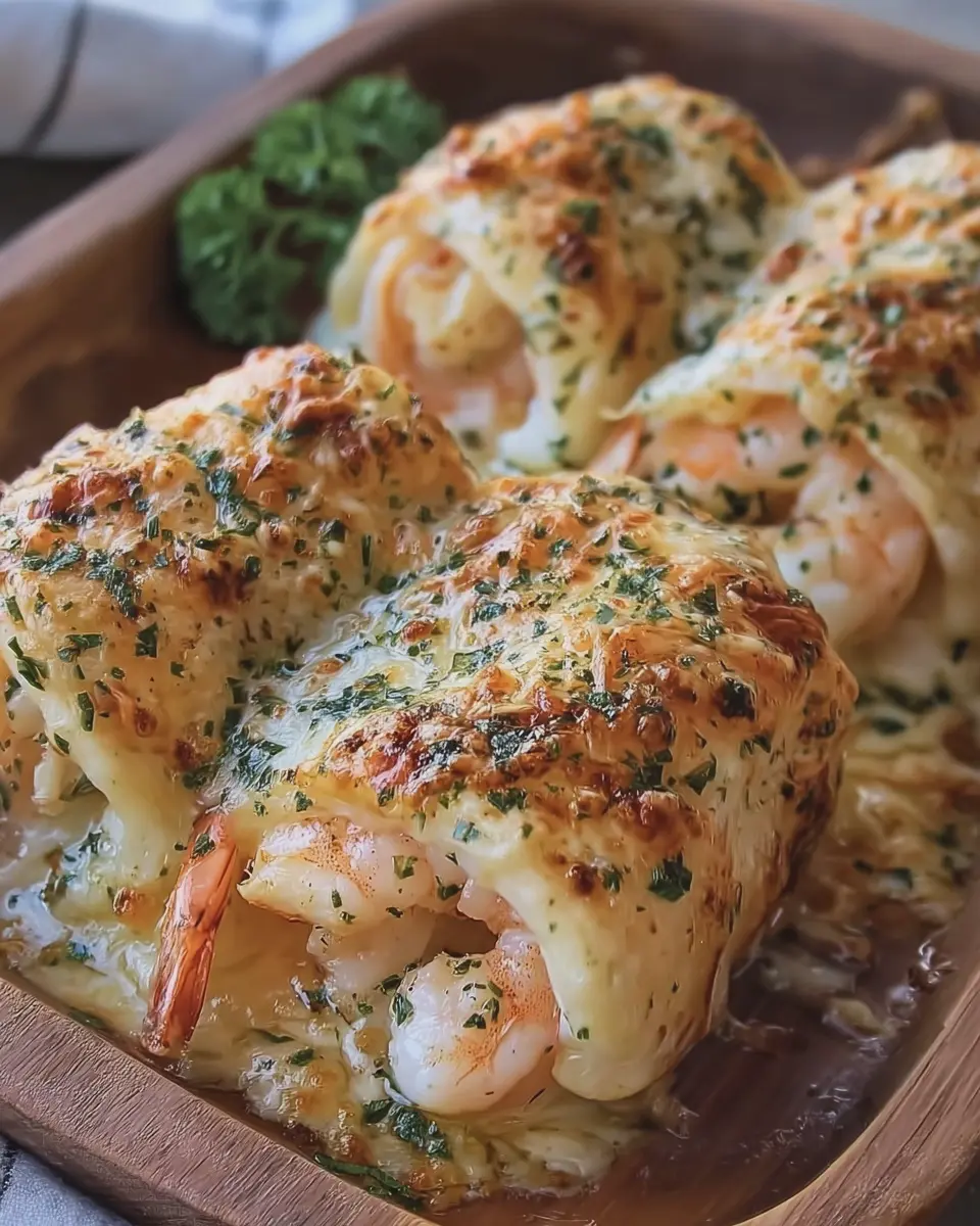 Garlic Parmesan Shrimp Seafood Roll Ups: Easy Indulgence at Home