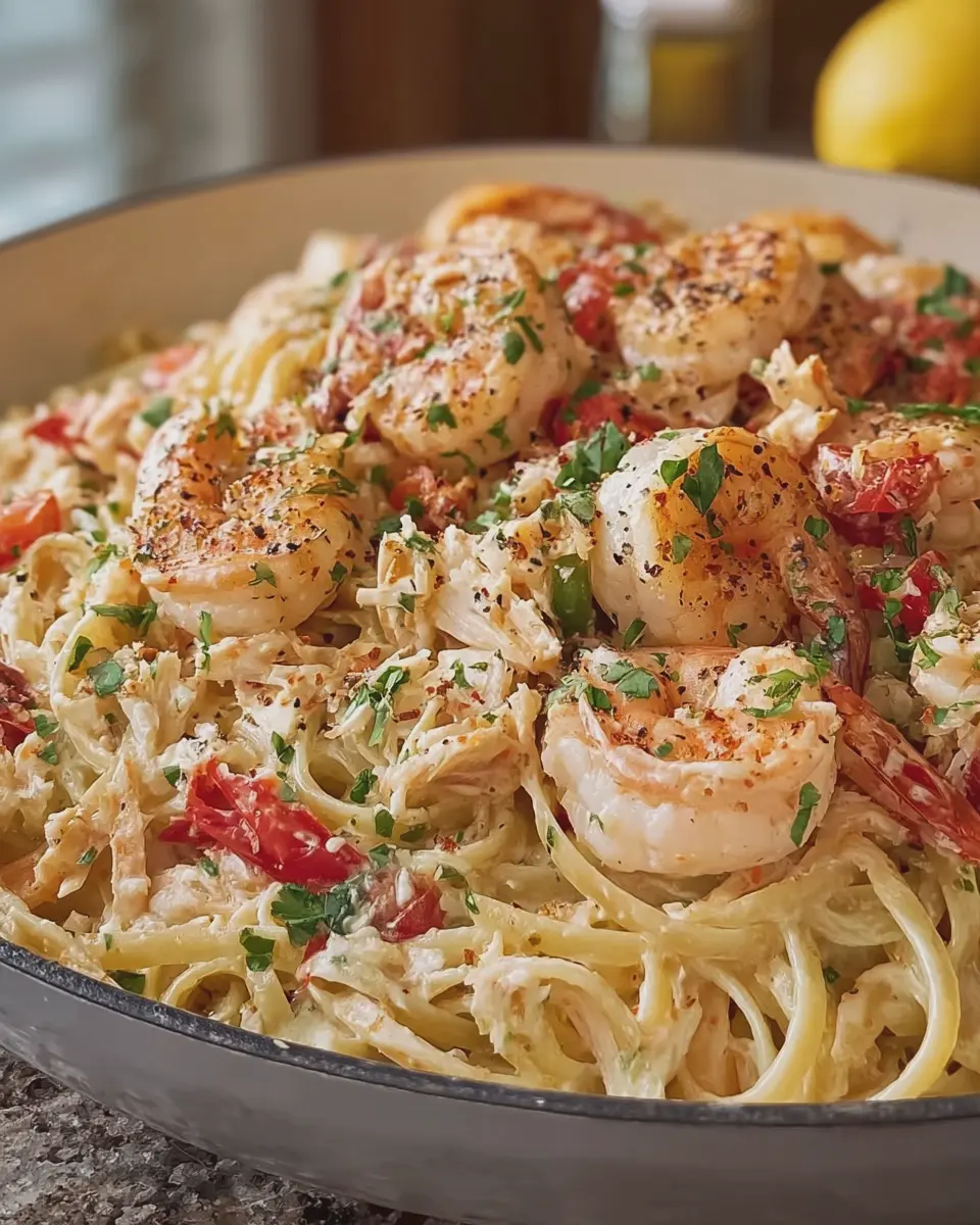 Shrimp and Crab Pasta: Indulgent Creamy Cajun Delight at Home