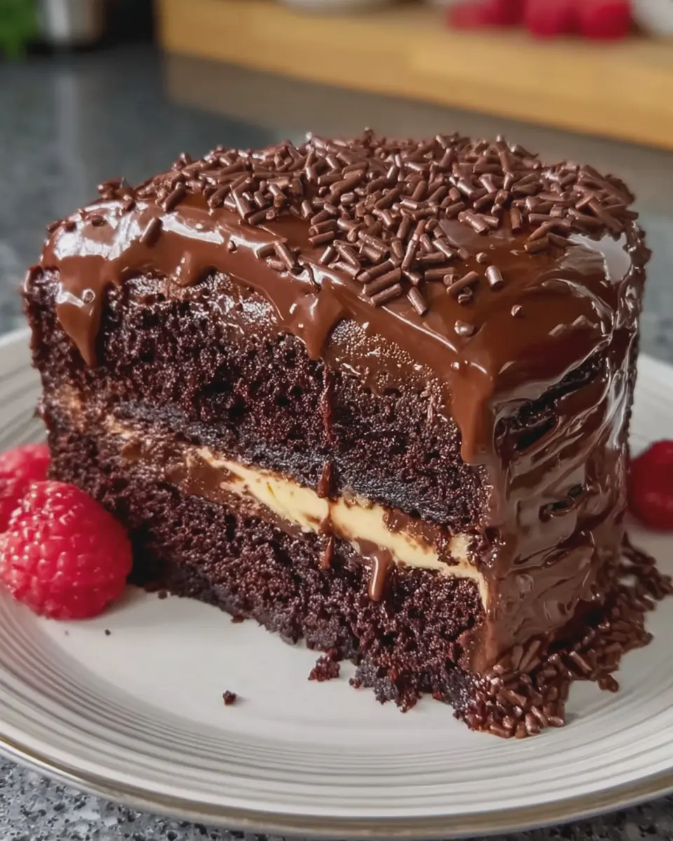 Chocolate Cream-Filled Fudge Cake: The Best Indulgent Dessert Recipe