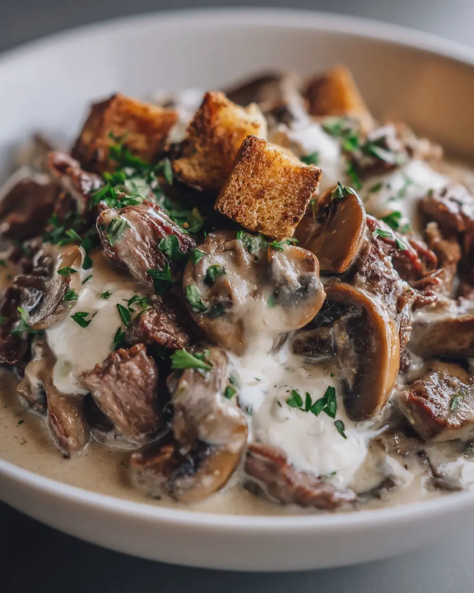 Slow Cooker Cream of Mushroom Beef: Easy Comfort Food Delight