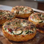 High-Protein Zucchini Cottage Cheese Bagels