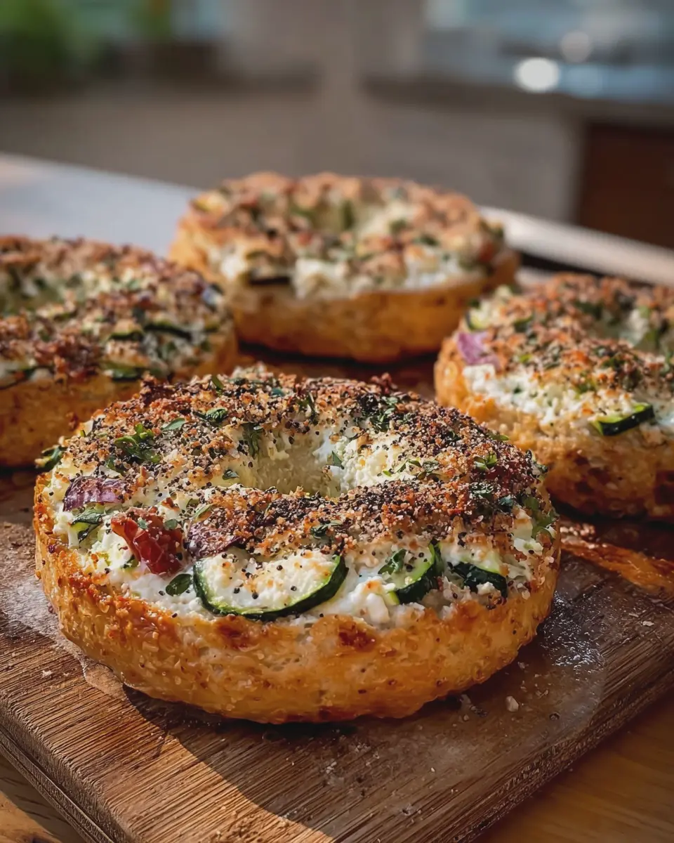 High-Protein Zucchini Cottage Cheese Bagels for a Guilt-Free Treat