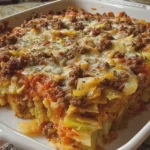 Cabbage and Ground Beef Bake