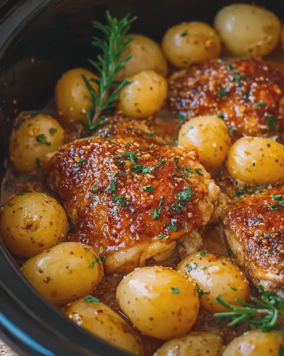 Crockpot Honey Butter Ranch Chicken: Easy Recipe with Baby Potatoes