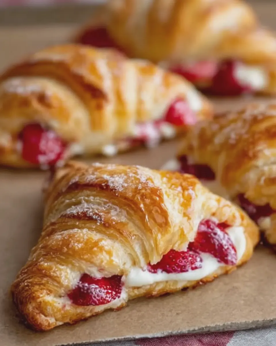 Strawberry Cream Cheese Crescent Roll Pastries: Easy Indulgence at Home