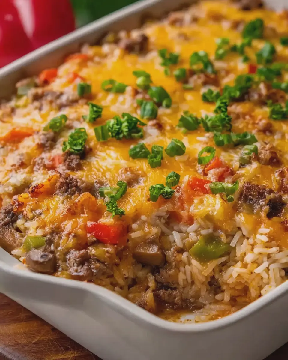 Cheesy Philly Cheesesteak Rice Casserole: The Best Comfort Dish