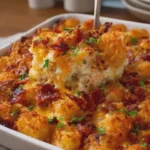 Chicken Turkey Bacon Ranch Tater Tot Casserole