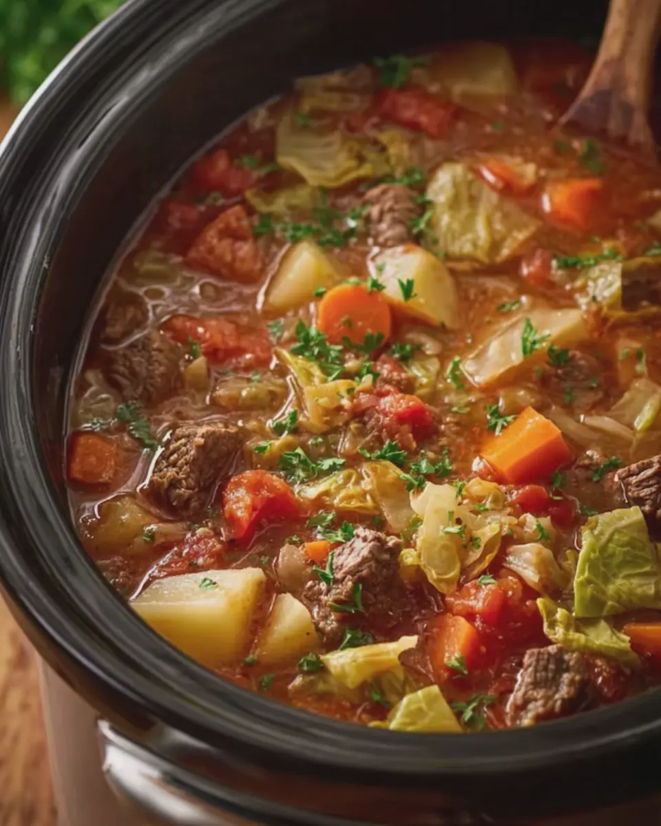 Slow Cooker Beef and Cabbage Stew: Easy Comfort Food for All