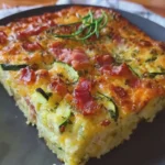 Australian Classic Zucchini Slice with Turkey Bacon