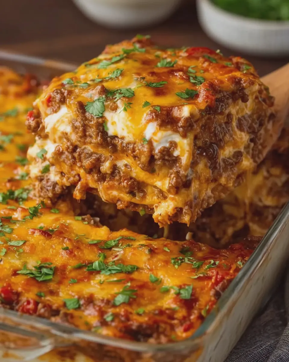 Beef Enchilada Casserole: Easy and Indulgent Family Delight