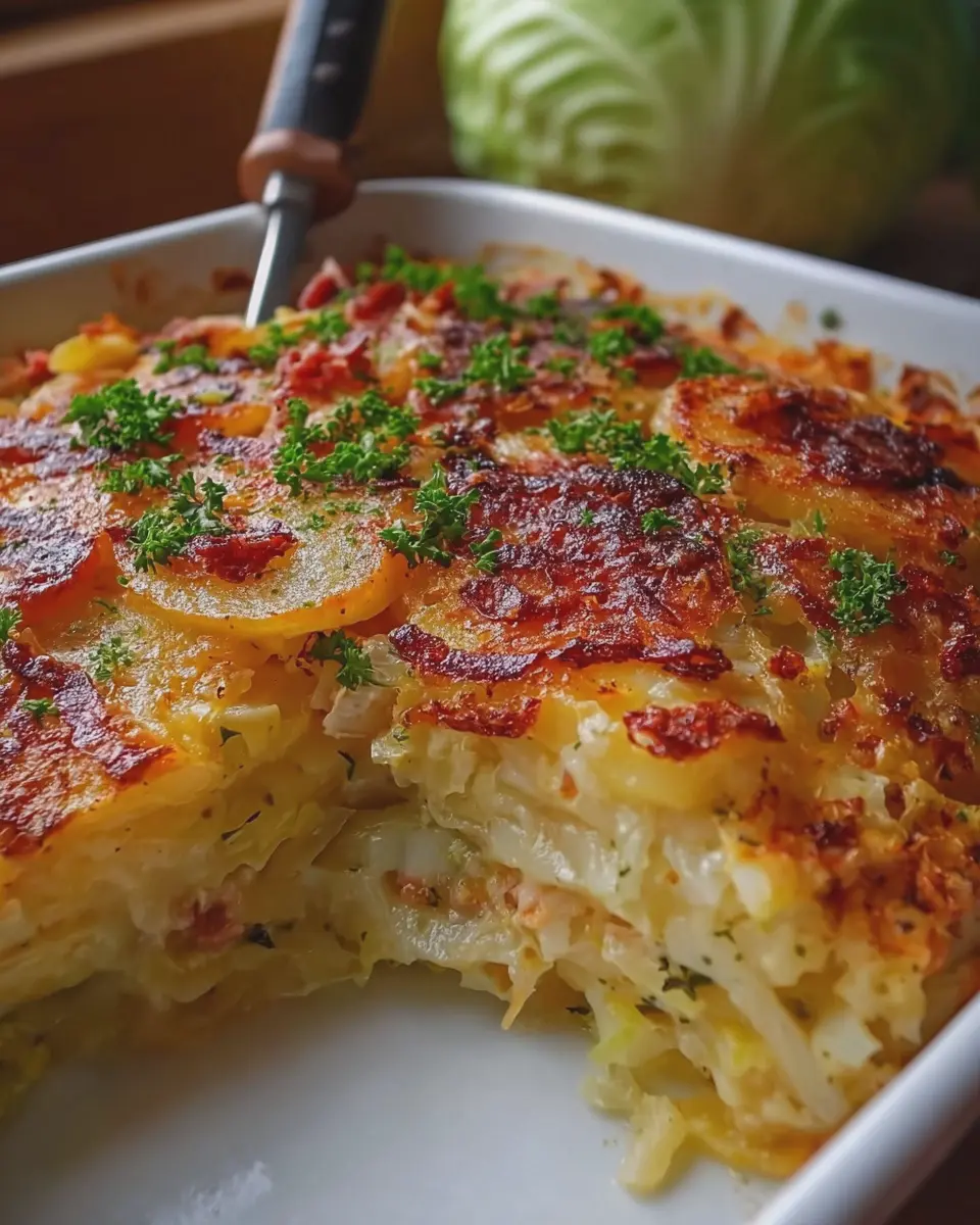 Polish Potato and Cabbage Casserole: Easy Comfort Food Recipe