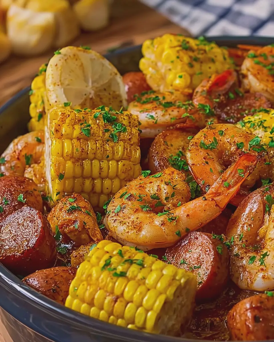 Easy Slow Cooker Cajun Shrimp Boil: A Juicy Family Delight