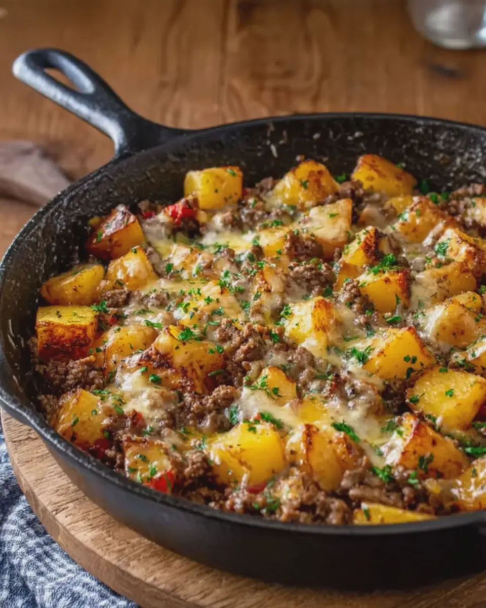 Creamy Ground Beef and Potatoes Skillet: Easy Comfort Food Delight