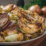 Roasted Cabbage and Onions
