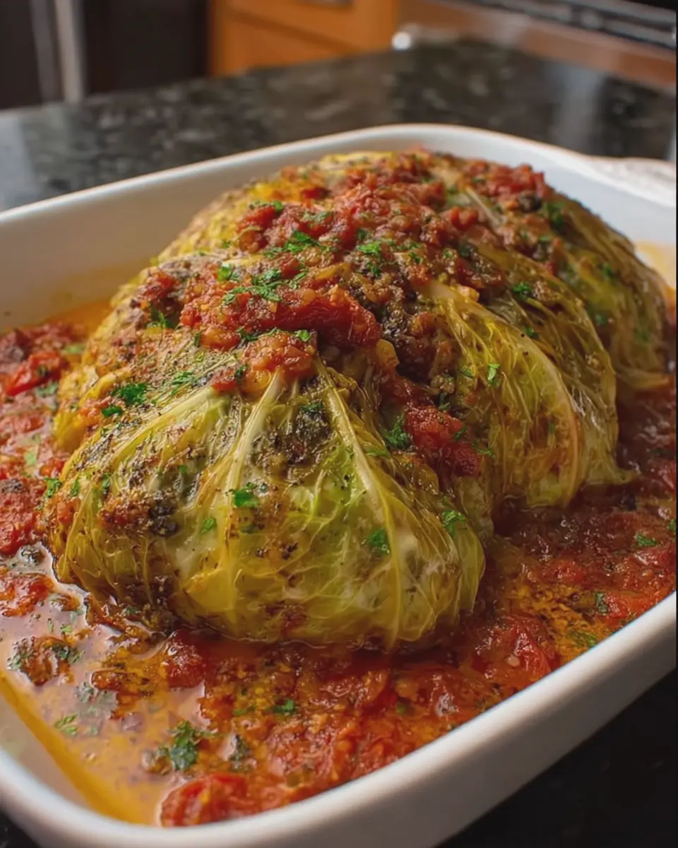 Oven Roasted Stuffed Cabbage: A Healthy Twist with Turkey Bacon