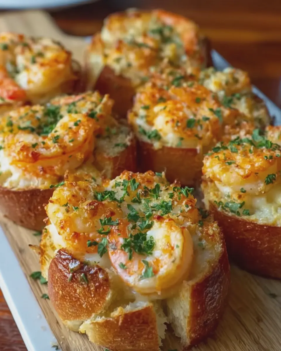 Crabby Shrimp Stuffed Garlic Bread Bombs: A Juicy Delight at Home