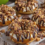 Snickers Caramel Apple Donuts No Bake Recipe