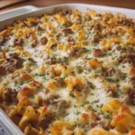 Baked Ground Beef Stroganoff Casserole