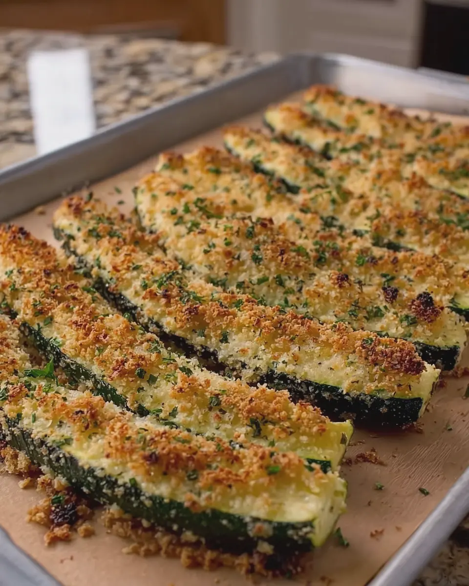 Parmesan Crusted Baked Zucchini Wedges: Easy and Delicious Snack