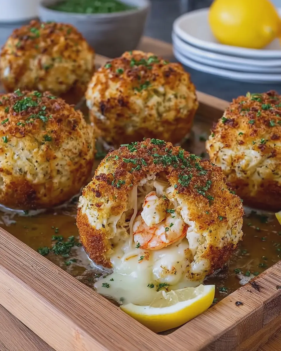 Cheesy Crab and Shrimp Stuffed Bombs: Easy Indulgence for Dinner