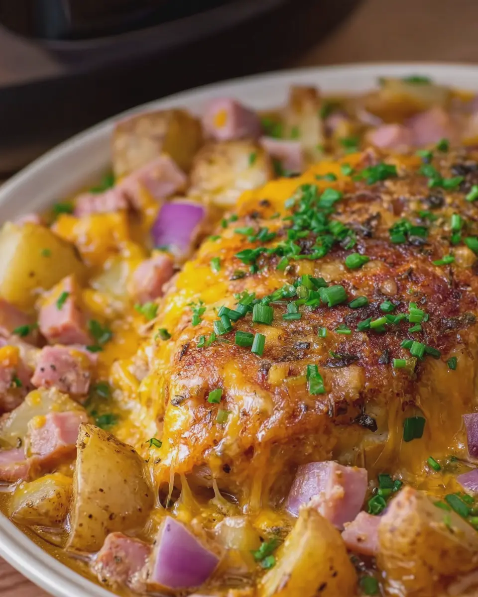 Slow Cooker Cheesy Chicken Ham and Potatoes: Easy Comfort Food
