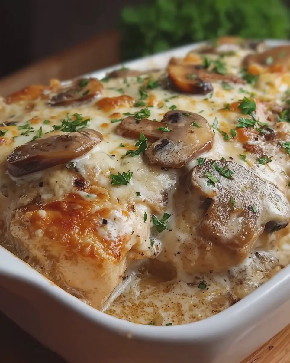 Creamy Mushroom Chicken Bake: A Cozy, Easy Dinner Delight