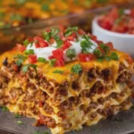 Cheesy Loaded Taco Lasagna