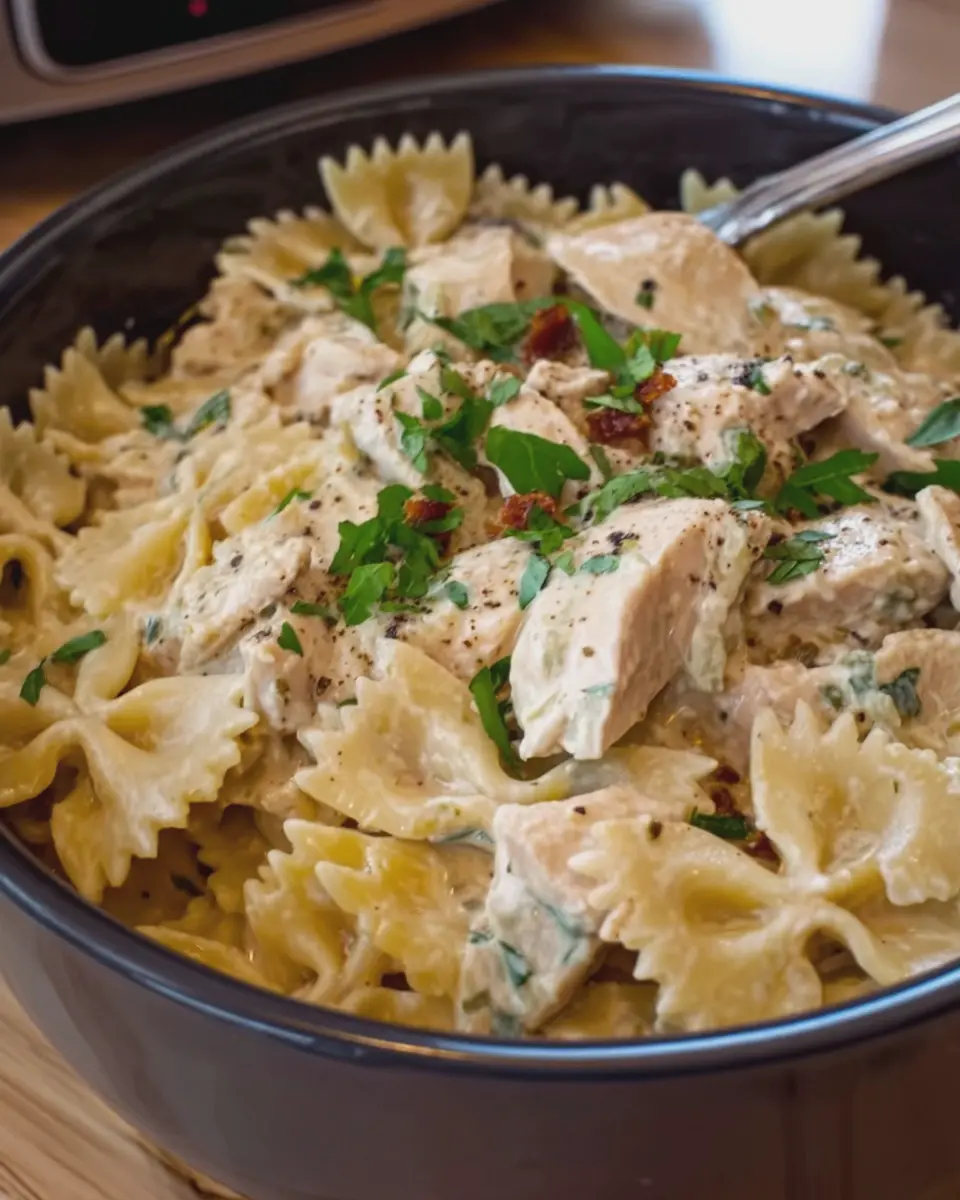 Creamy Ranch Chicken and Bow-Tie Pasta: A Comforting Family Favorite