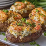 Seafood Shrimp Stuffed Baked Potatoes