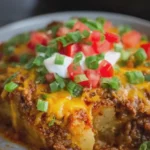 Crock Pot Beefy Potato Taco Casserole