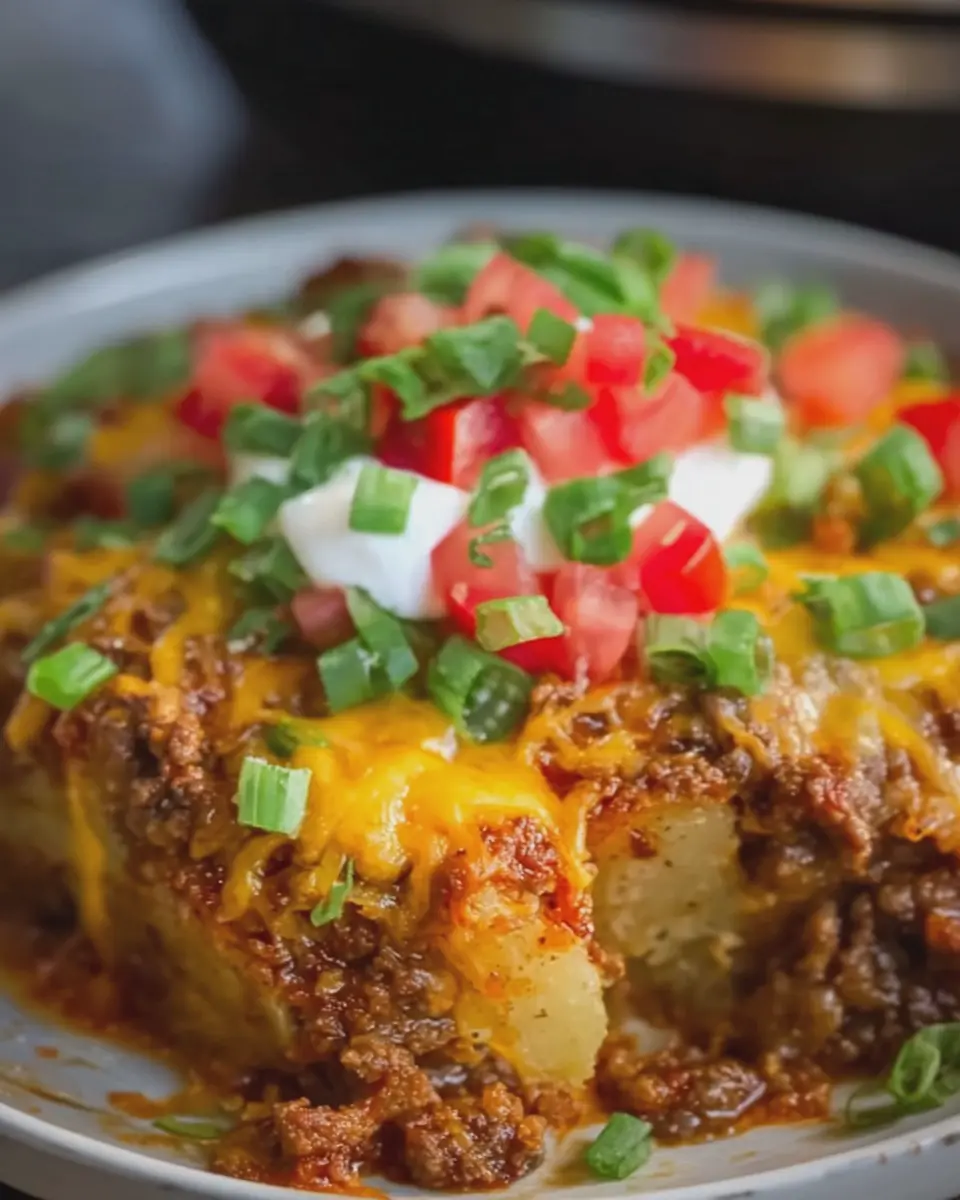 Crock Pot Beefy Potato Taco Casserole: Easy Comfort Food Delight