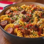 One-Pan Beef Kielbasa Pasta