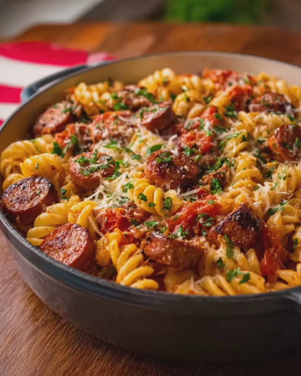 One-Pan Beef Kielbasa Pasta: Easy Comfort Food for Busy Nights