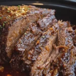 Slow Cooker Balsamic Brown Sugar Beef Roast