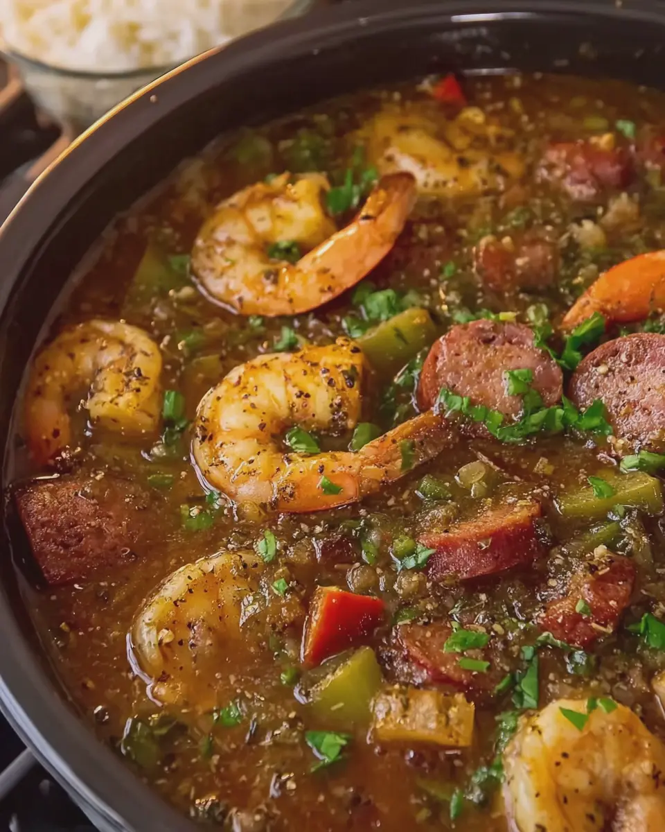 Shrimp and Beef Sausage Gumbo: A Hearty, Comforting Delight