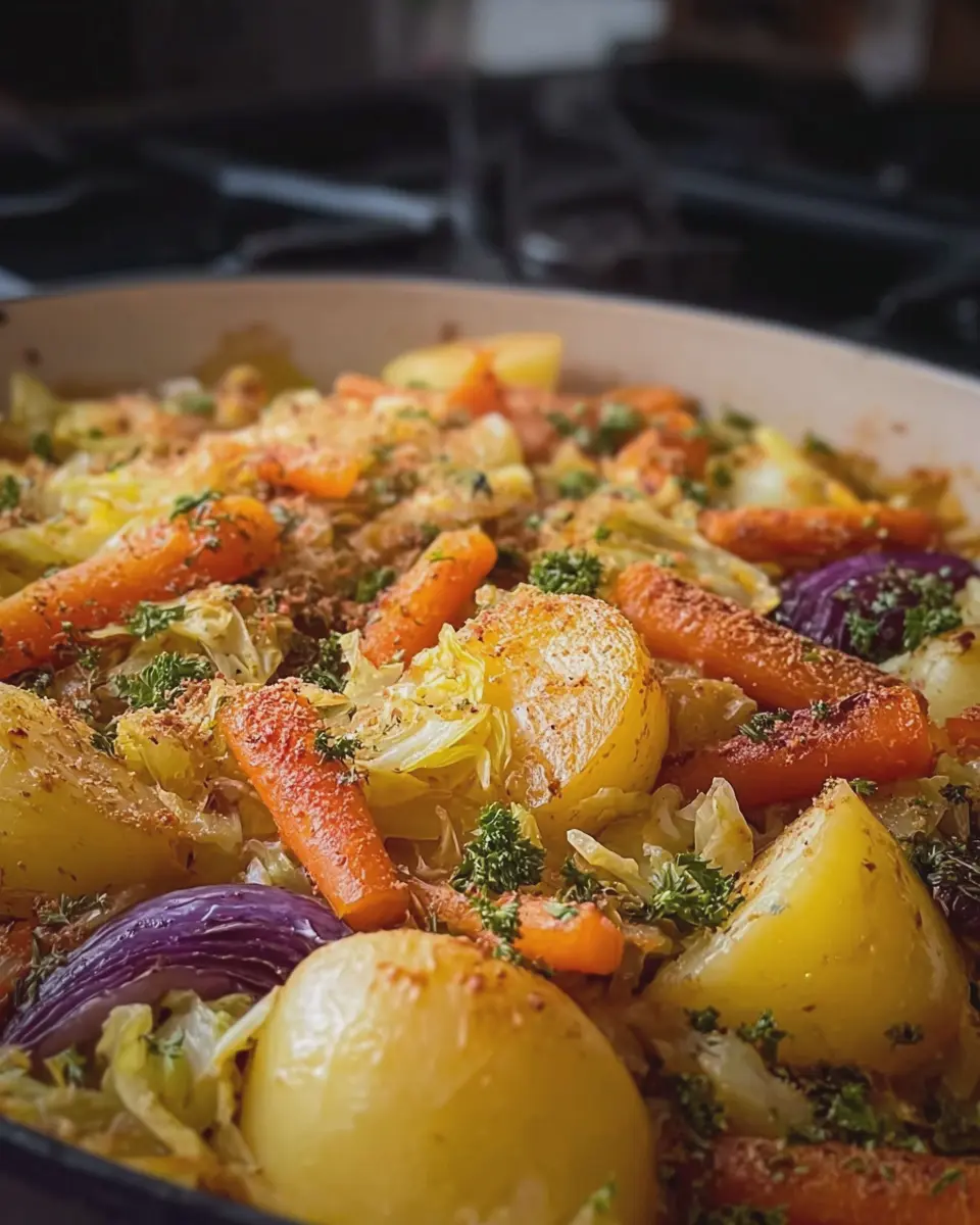 Melt-Away Cabbage, Potatoes and Carrots: An Easy Comfort Dish