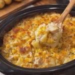 Cheesy Chicken Potato Casserole with Corn