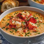 Creamy Lobster Bisque with Tender Lobster Pieces